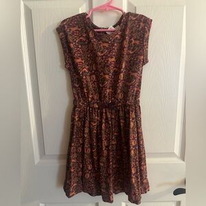 Cynthia Rowley Brown and Pink Mini Dress